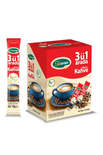 DOĞAL ŞİFA MARKET 3'ü 1 Arada Gold Yumuşak İçim Helal Üretim Kahve Özel Kutusunda 18 gr x 20 Adet ürün görseli 1