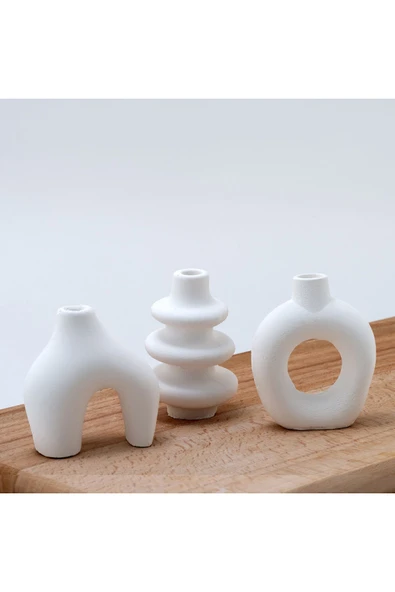Fire Candle Minimal Vazo Set ürün görseli 1