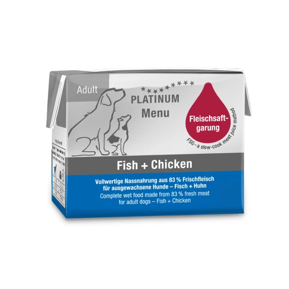 Platinum Balıklı ve Tavuklu Yaş Köpek Maması 90gr ürün görseli 1