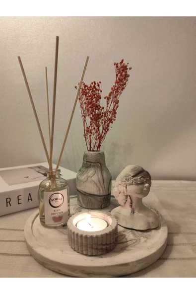 aymumi home Dekoratif Özel set Oda Kokusu Siyah Renkli Set (tealigt mum hariçtir) ürün görseli 1