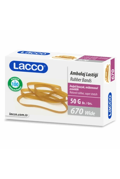 Lacco 670 Geniş Ambalaj Paketleme Lastiği 50 gr ürün görseli 1