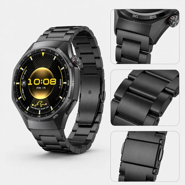 PTTAVM: Huawei Watch GT6 Pro 46mm İle Uyumlu Katlanır Klipsli