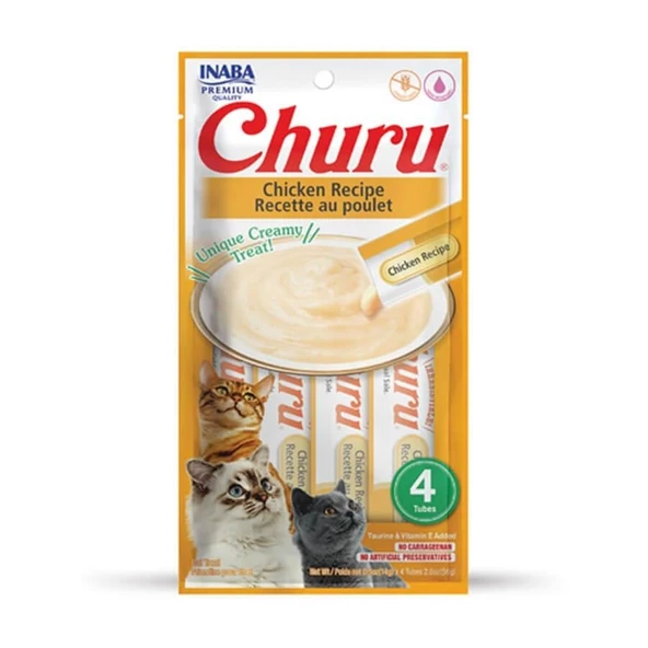 Ciao Churu Cream Tavuklu Kedi Ödül Kreması 4 x 14 Gr ürün görseli 1