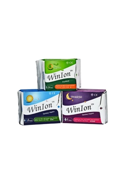 Winalite Winalite Negatif Iyonlu Ped - 1 Günlük + 1 Gündüz + 1 Gece ürün görseli 1
