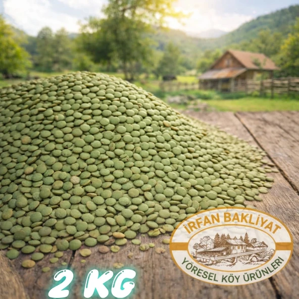 Yeşil Mercimek 2 Kg ( Köy Mahsulu ) ürün görseli 1