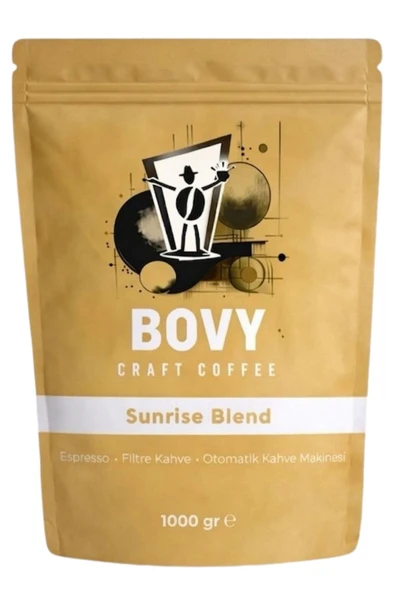 Sunrise Blend Filtre Kahve 1 kg (1000 gr) Öğütülmüş - Sert İçim Dengeli Tat ürün görseli 1