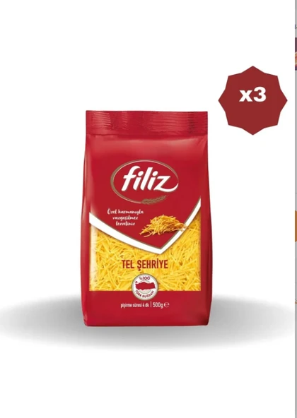 FİLİZ Tel Şehriye  Özel Harman 500 Gr 3 Adet ürün görseli 1