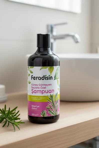 Feradisin Güneş Görmeyen Saçlar İçin Şampuan 500 Ml. Gimdes Helal Sertifikalı ürün görseli 1