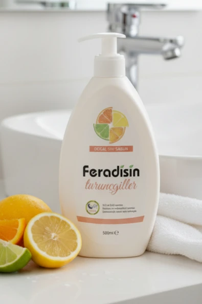 Feradisin Sıvı El Sabunu "turunçgiller" 500 Ml. Gimdes Helal Sertifikalı ürün görseli 1