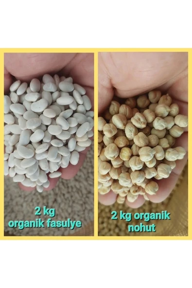 Fasulye 2 Kg Nohut 2 Kg ( Köy Mahsulu ) (KATKISIZ, DOĞAL) ürün görseli 1