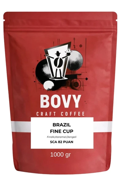 Brezilya Fine Cup Nitelikli Espresso Çekirdek 1 kg - 82 SCA Puanı ürün görseli 1
