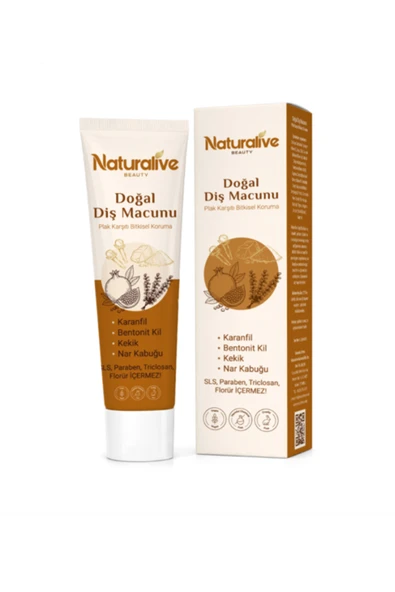 naturalive beauty Karanfil Özlü Doğal Diş Macunu 100 ML ürün görseli 1