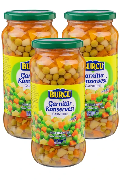 Burcu Garnitür Konservesi 570 gr x 3 Adet ürün görseli 1