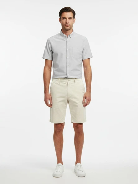 Only & Sons   ONSKAL CHINO 0287 SHORTS CS Erkek Beyaz  - 22034682 ürün görseli 1