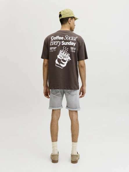 JACK JONES Rick Model Erkek Kot Şort 12302431 - Resim 5