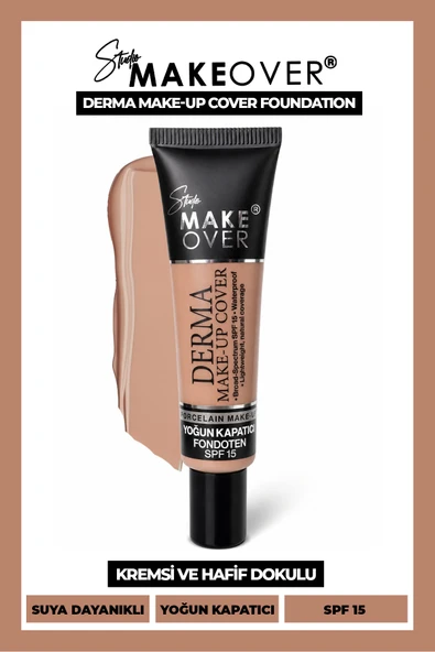 Studio MakeOver Derma Make-Up Cover Foundation Yoğun Kapatıcı Fondöten 04 40 ML ürün görseli 1