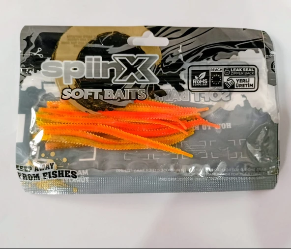 SPİİNX Isome 11cm Kokulu LRF Silikon Yem/Fire Tiger-14 Adet ürün görseli 1