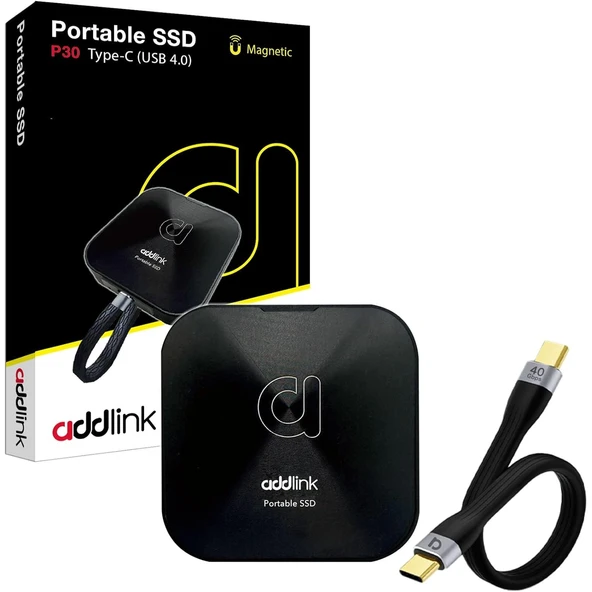 Addlink P30 1tb 4000-3600 Mb/s Usb 4.0 40gbps Type-c Portable Taşınabilir Ssd ürün görseli 1