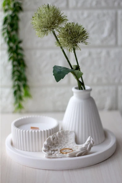 Fire Candle Desenli Fitilli Mum Seti ürün görseli 1