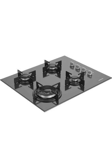 Grundig GIGL 622410 GR Woklu Ankastre Cam Ocak Gri ürün görseli 1