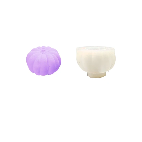 Silikon 3D Kalıp Bal Kabağı Kalıbı Mum Sabun ve Taş Tozu Kalıbı 4.7 X 6.2 CM ürün görseli 1