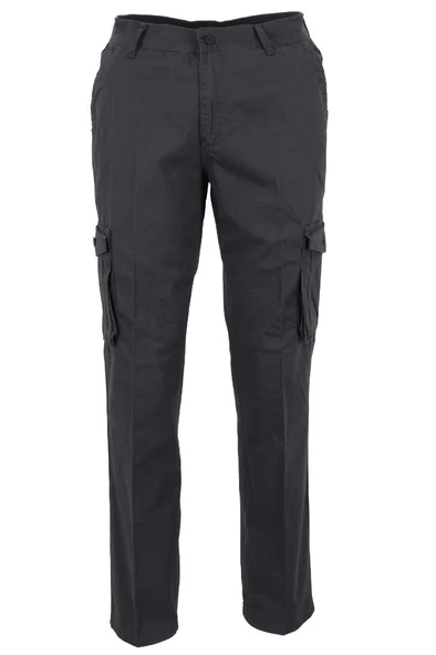 Erkek Keten Kargo Pantolon Füme Renk RAR01443 ürün görseli 1