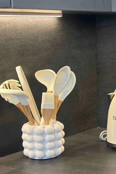 Vanilla Concept Vanillahomedizayn Bubble Beton Vazo, Pampas Vazo ürün görseli 1