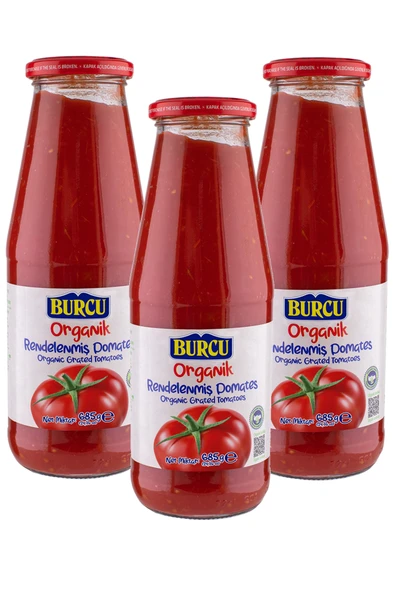 Burcu Organik Rendelenmiş Domates 685 gr x 3 Adet ürün görseli 1