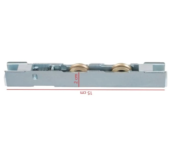 Pvc Pimapen Kapı Pencere Altı Sürme Sürgü Ray Makara Tekeri Pirinç ürün görseli 1