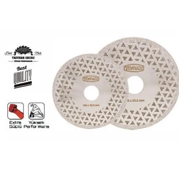 Tomax Elektrolize Elmas Flanşlı Disk - 180 Mm ürün görseli 1