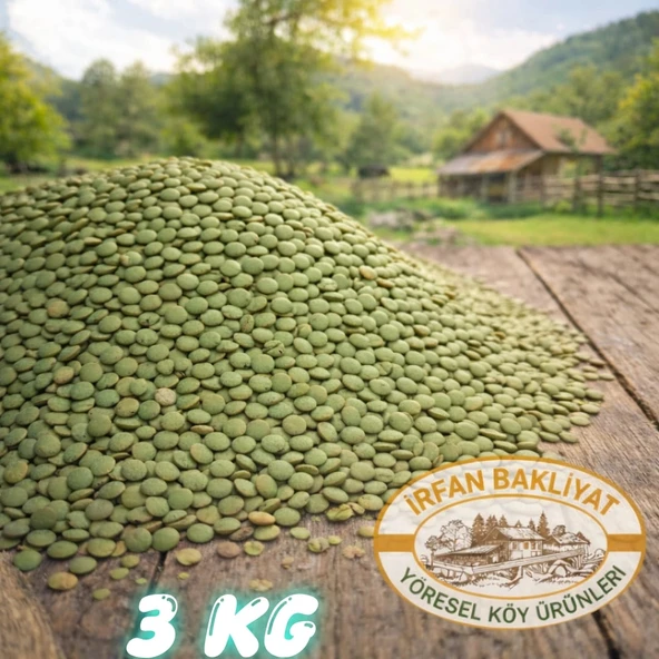 Yeşil Mercimek 3kg [ ( Köy Mahsulu )] ürün görseli 1