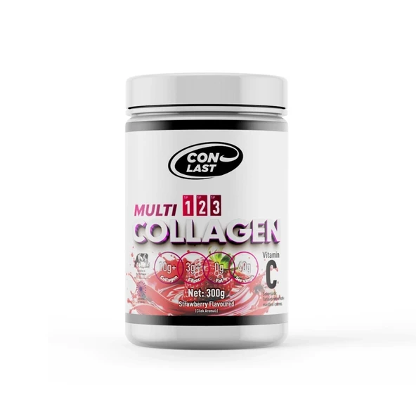 Collagen - Kolajen  Çilek- Vitamin İlaveli - Tip 1,2,3 - 300g 40 Servis ürün görseli 1