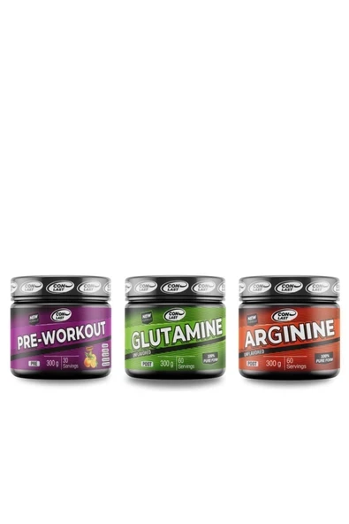 Conlast Pre-workout300gr/glutamine300gr/arginine300gr ürün görseli 1