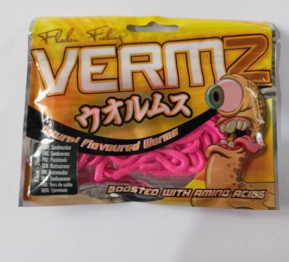FLADEN Vermz Kum Solucan Pembe Renk/8.5 cm-20Adet ürün görseli 1