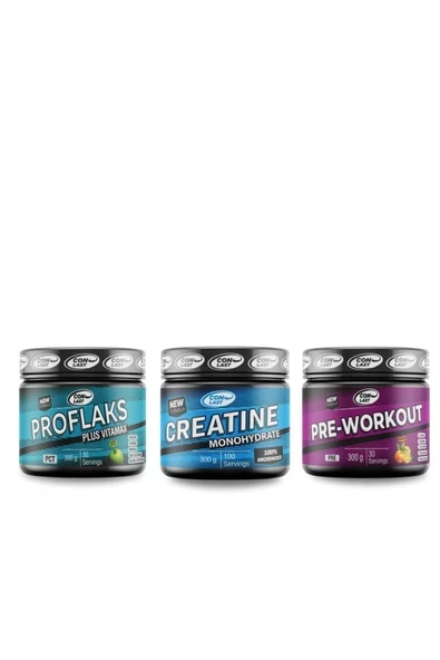Conlast Pre-workout 300gr/proflaks Plus Vitamax 300gr/creatine Monohydrate 300gr ürün görseli 1