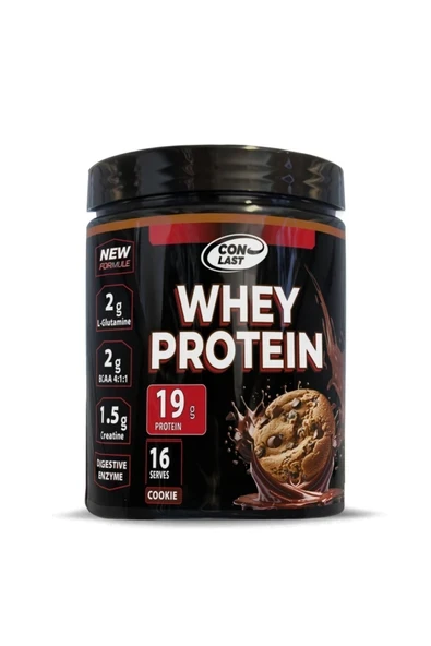 Conlast Whey Protein 400g Kurabiyeli 16 Servis (İTHAL AROMA) | Kas Yapılanmasına Yardımcı ürün görseli 1
