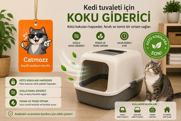 CatMozz Mango Aromalı İp Askılı Kedi Tuvaleti Koku Gidericisi ürün görseli 1