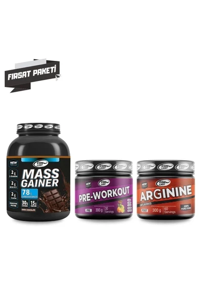 Conlast MASS GAINER 2000G/PRE-WORKOUT 300G/ARGININE ürün görseli 1