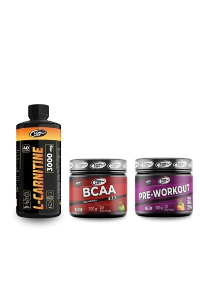 Conlast L-carnıtine 3000mg/bcaa 300 Gr/pre-workout 300gr ürün görseli 1