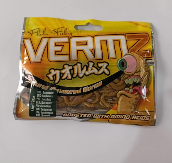Vermz Kum Solucan/Kahverengi Renk (8.5 cm-20Adet) ürün görseli 1