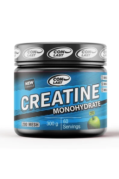Conlast Creatine Plus Vitamax Yeşil Elmalı enfes aromasıyla %100 Mikronize 300 gr ürün görseli 1
