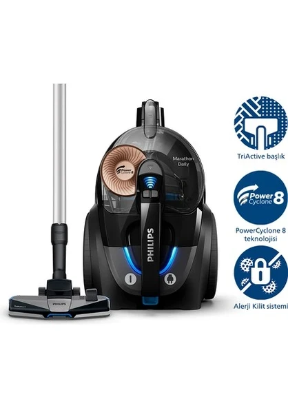 PHILIPS 7000 SERİSİ XB7150/07 Marathon Daily Toz Torbasız Elektrikli Süpürge ürün görseli 1