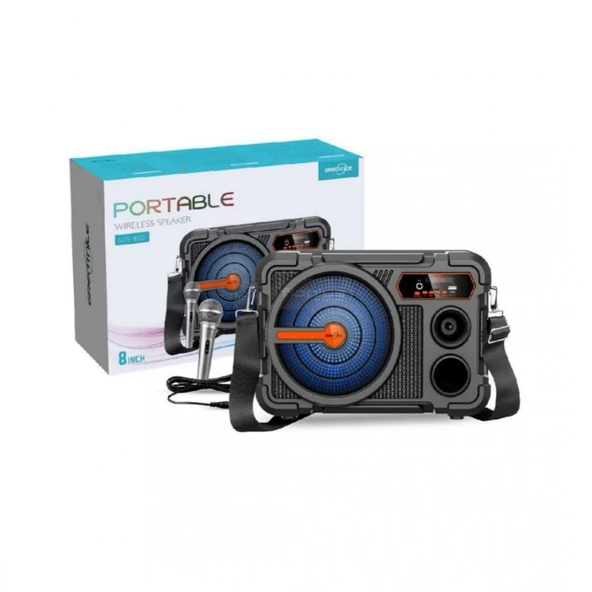 GTS-1833 8" İNÇ YAN SPEAKER PORTABLE ürün görseli 1