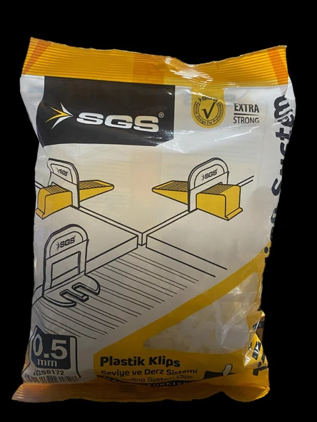SGS 6172 DERZ SEVİYE TESPİT KLİPSİ 0,5MM (100AD) ürün görseli 1