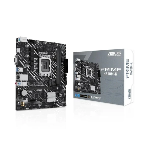 Asus Prime H610M-K D5 1700P Vga Hdmi ürün görseli 1