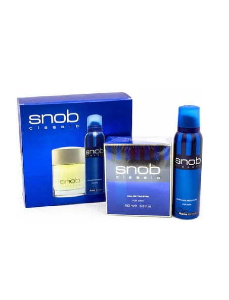 Snob Classic Erkek Parfüm EDT 100 ML + Sprey Deodorant 150 ML ürün görseli 1