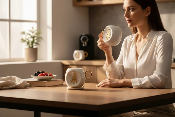 Acar KAI22.0388 Harfli Mug Kupa ürün görseli 1