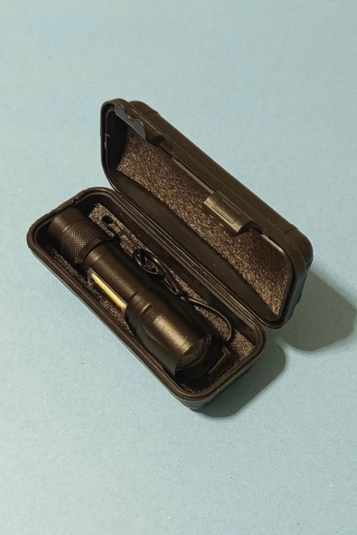 Depotrend HB-41 Şarjlı Kıskaçlı Mini Taktik El Feneri ve COB LED Kamp Lambası ürün görseli 1