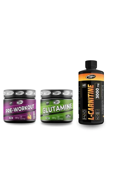 Conlast Pre-workout300gr/glutamine300gr/l-carnetine3000mg ürün görseli 1