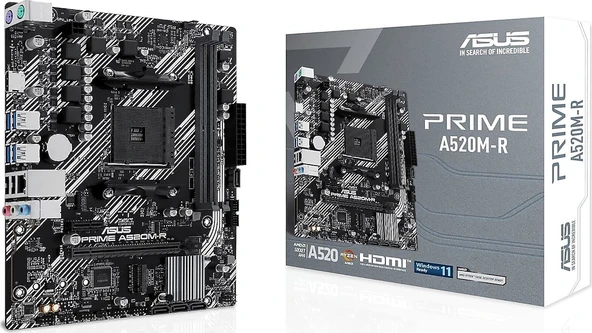 Asus Prime A520M-R AMD AM4 DDR4 Micro ATX Anakart ürün görseli 1